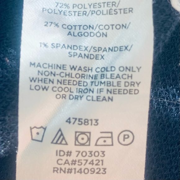 Loft Elegant Dark Blue Women's Dress SZ M - Picture 5 of 5